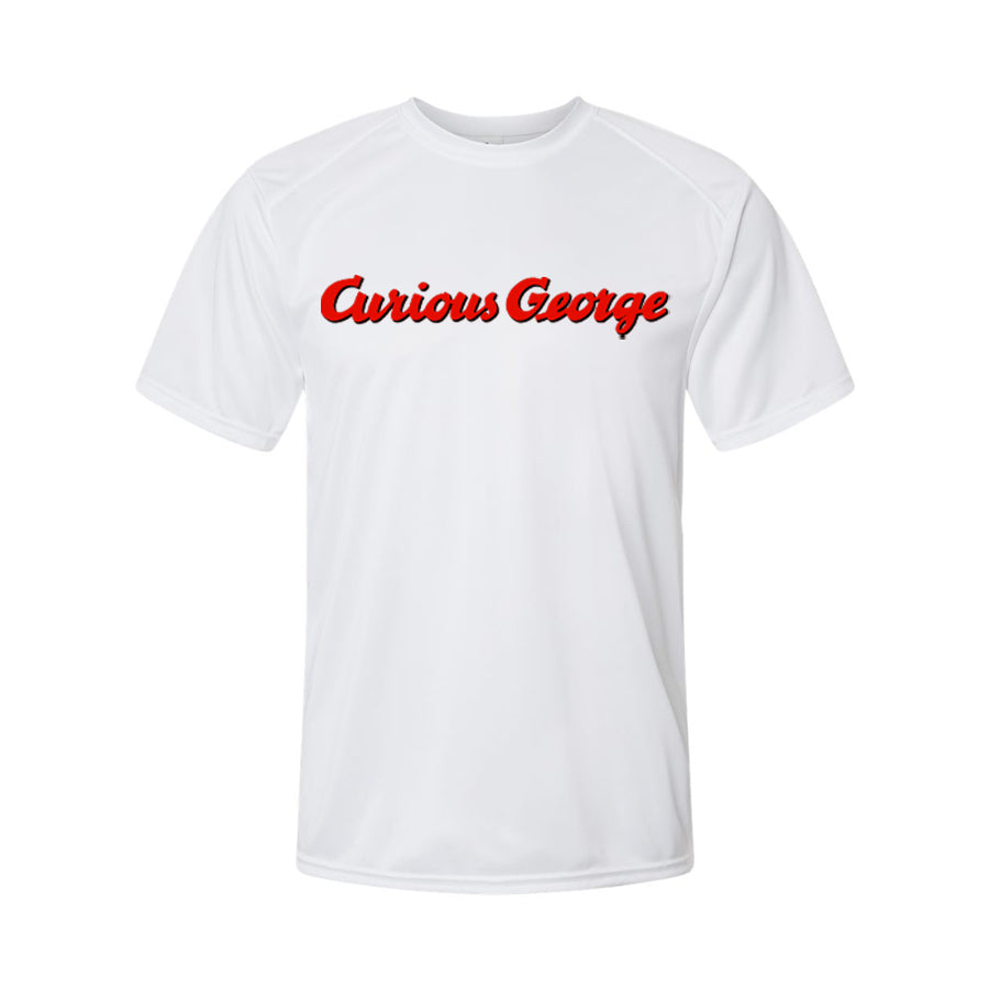 Youth Kids Curious George Cartoon Performance T-Shirt