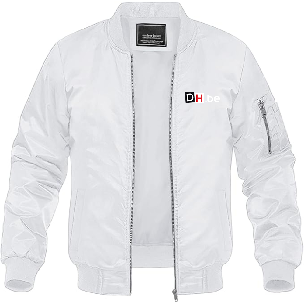 Men's DH Derniere Heure Logo Lightweight Bomber Jacket