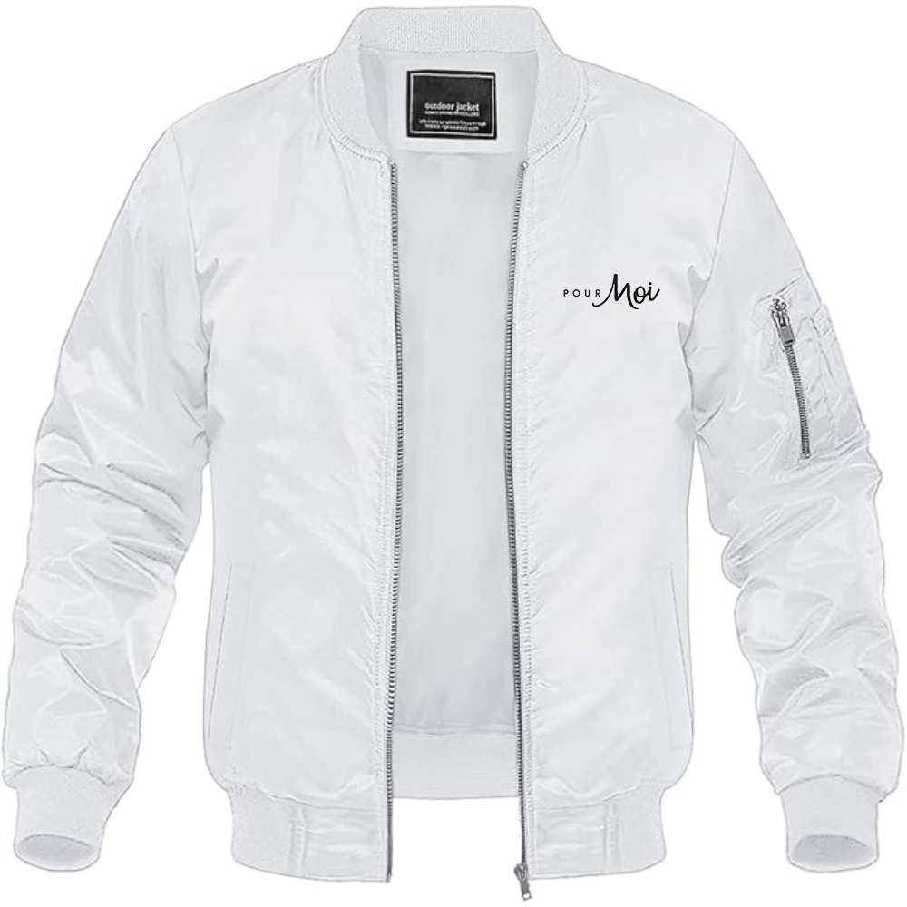 Men's Pour Moi Logo Lightweight Bomber Jacket