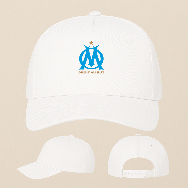 Olympique de Marseille FC Five Panel Twill Snapback Cap