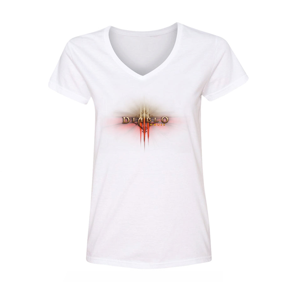 Women's Diablo 3 Game V-Neck T-Shirt