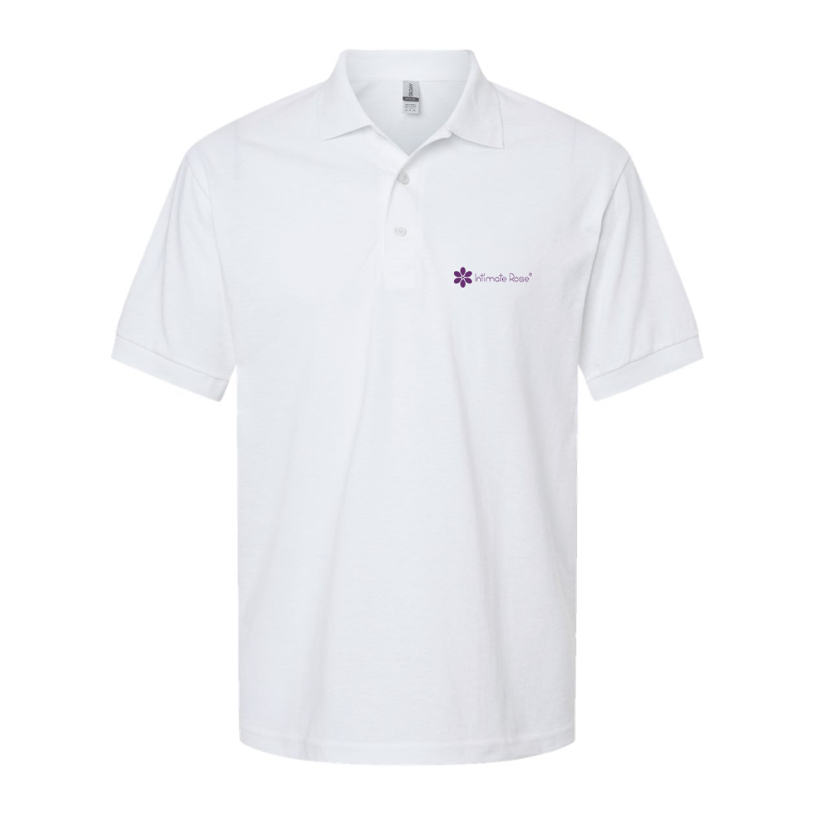 Men's Intimate Rose Logo Dry Blend Polo - White