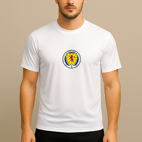 Men's Scotland National Soccer Team Polyester T-Shirt