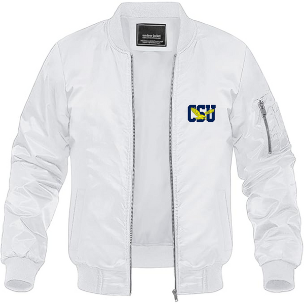 Men's   Coppin State Eagles Lightweight Bomber Jacket Windbreaker Softshell Varsity Jacket Coat