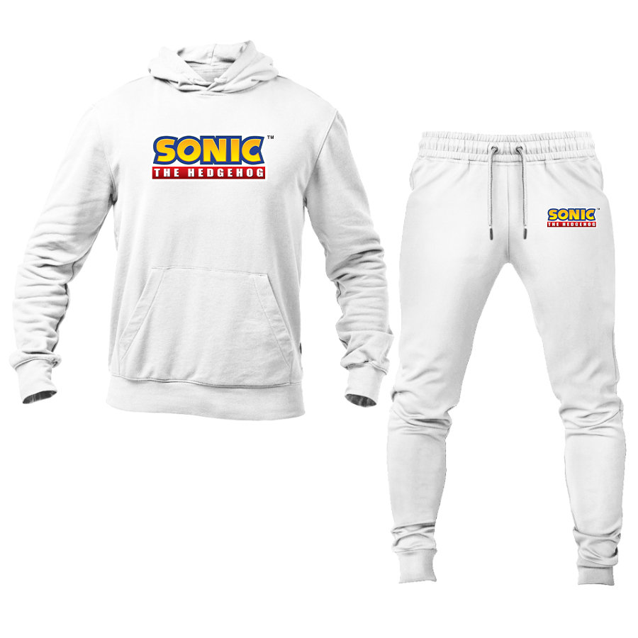 Men's Sonic The Hedgehog Cartoon Hoodie Joggers Set