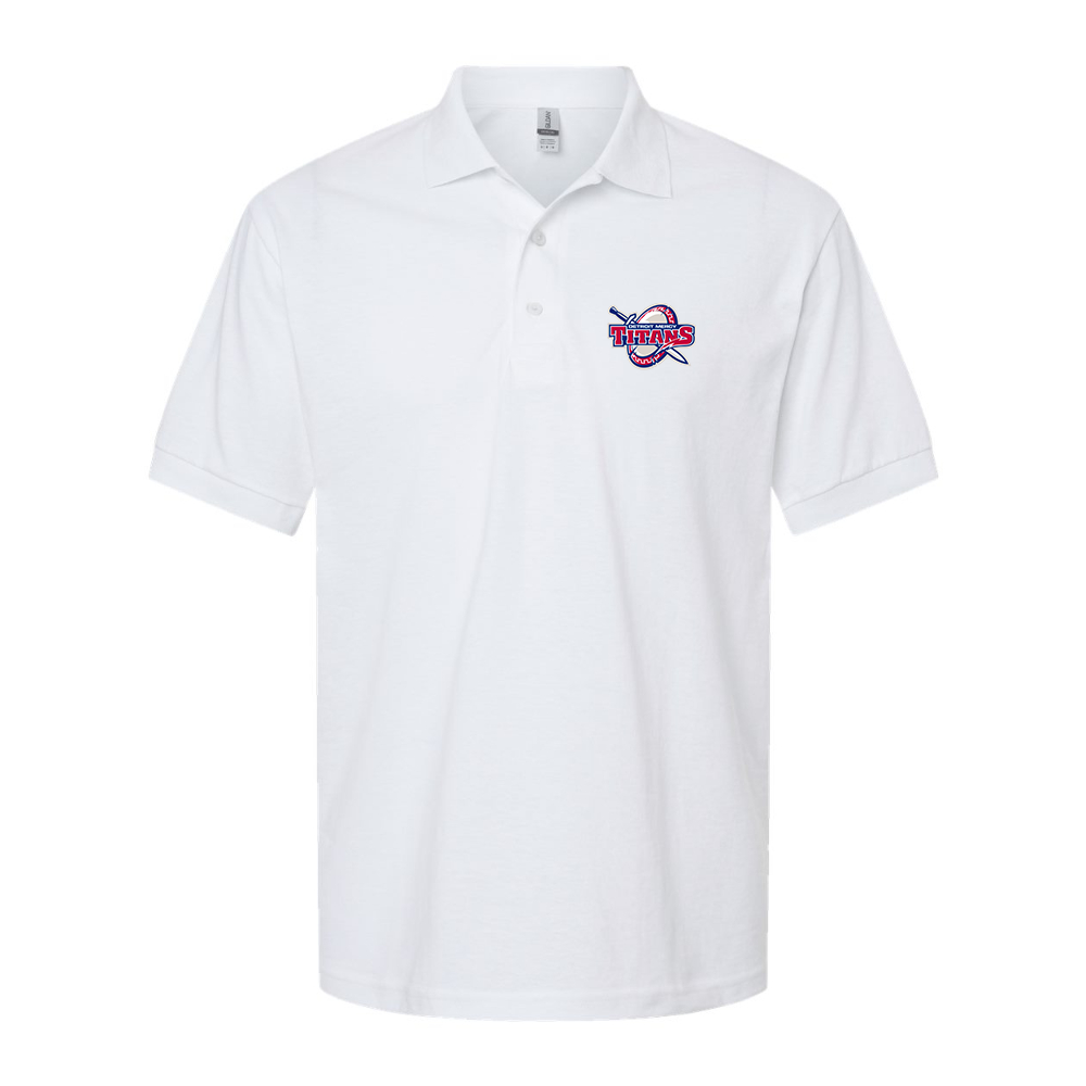 Men's Detroit Titans Dry Blend Jersey Polo - White