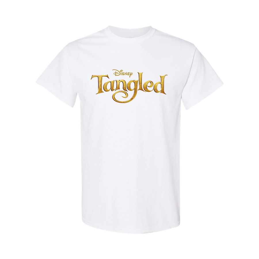 Men's Tangled Disney Cartoon Cotton T-Shirt