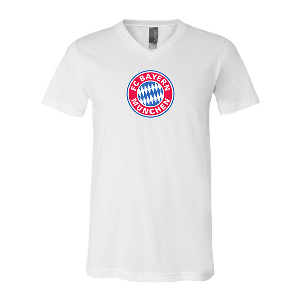 Men’s F.C. Bayern Munich Soccer - BELLA + CANVAS - Jersey V-Neck Tee - 3005
