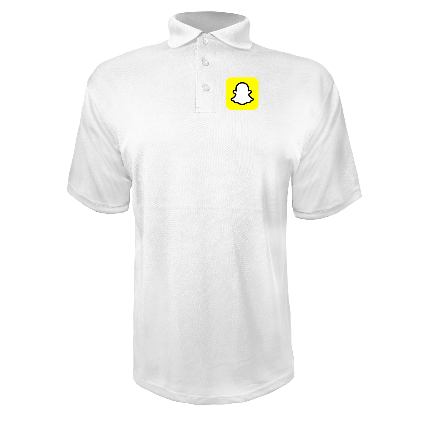 Men's Snapchat Social Polyester Polo