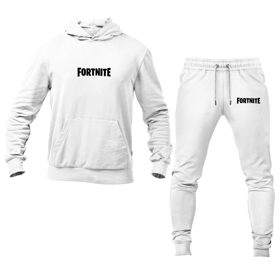 Men's Fortnite Battle Royale Game Logo Hoodie Joggers Set