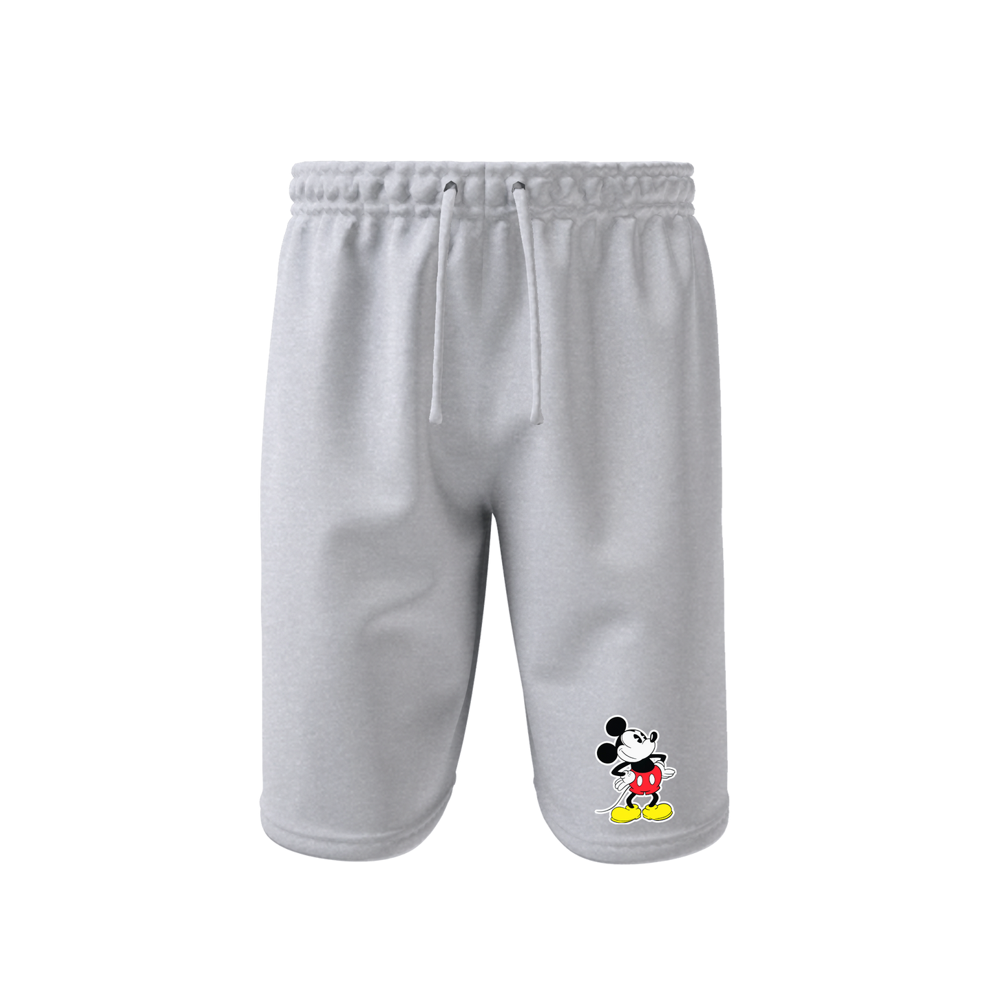 Men's Mickey Mouse Cartoon Athletic Fleece Shorts