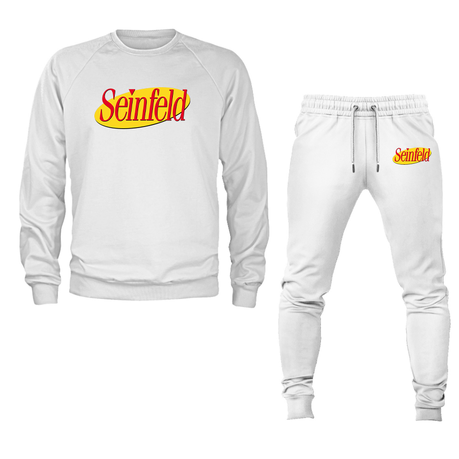 Men's Seinfeld Sitcom Show Crewneck Sweatshirt Joggers Suit