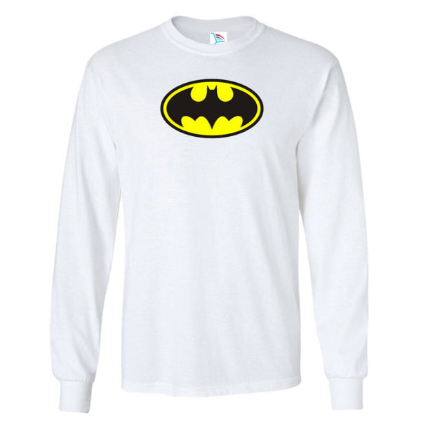 Men's DC Comics Batman Superhero Long Sleeve T-Shirt