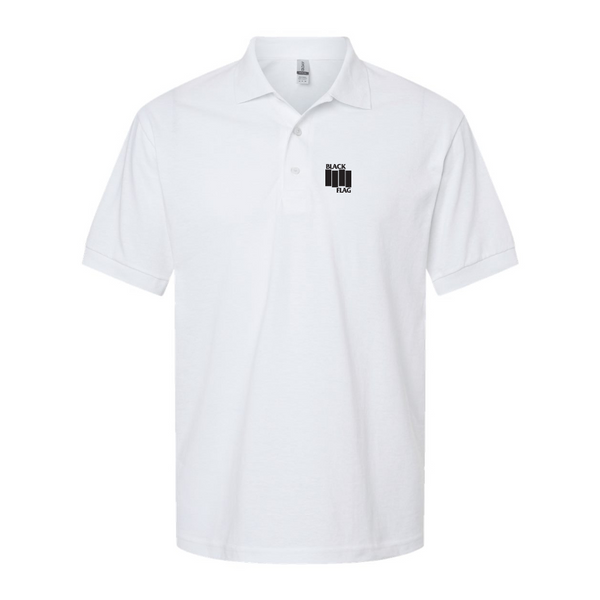 Men's Black Flag Logo Dry Blend Polo