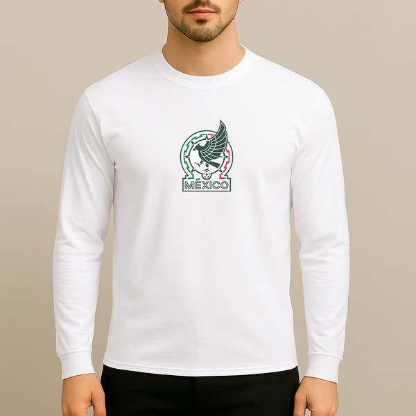 Men’s Mexico Soccer Long Sleeve T-Shirt