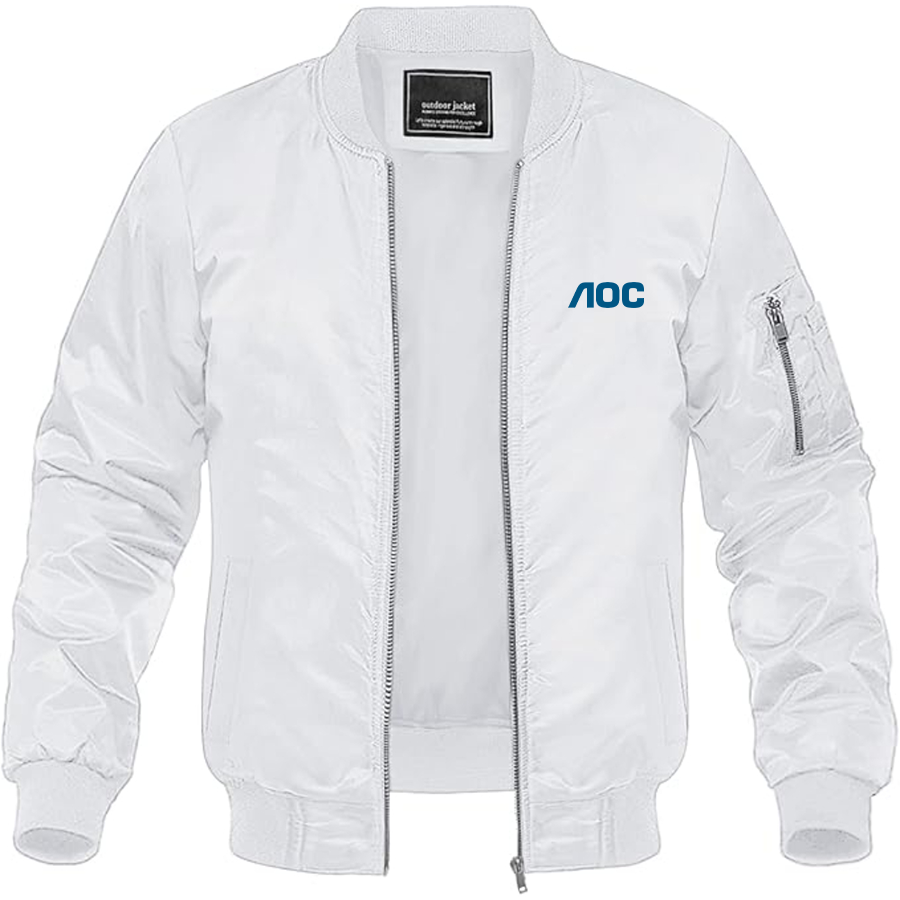 Men's AOC Logo Lightweight Bomber Jacket