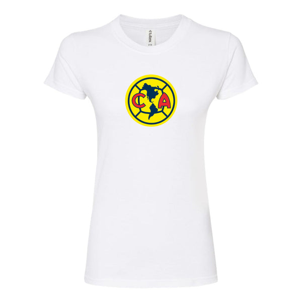 Women's Club America Football Round Neck T-Shirt