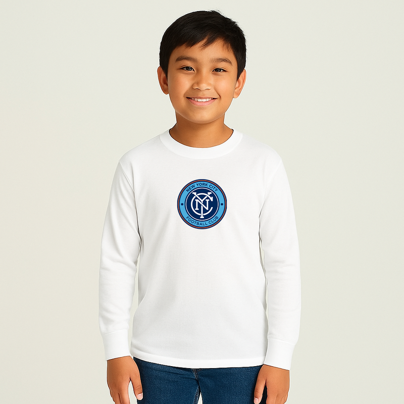 Youth Kids New York City FC Long Sleeve T-Shirt
