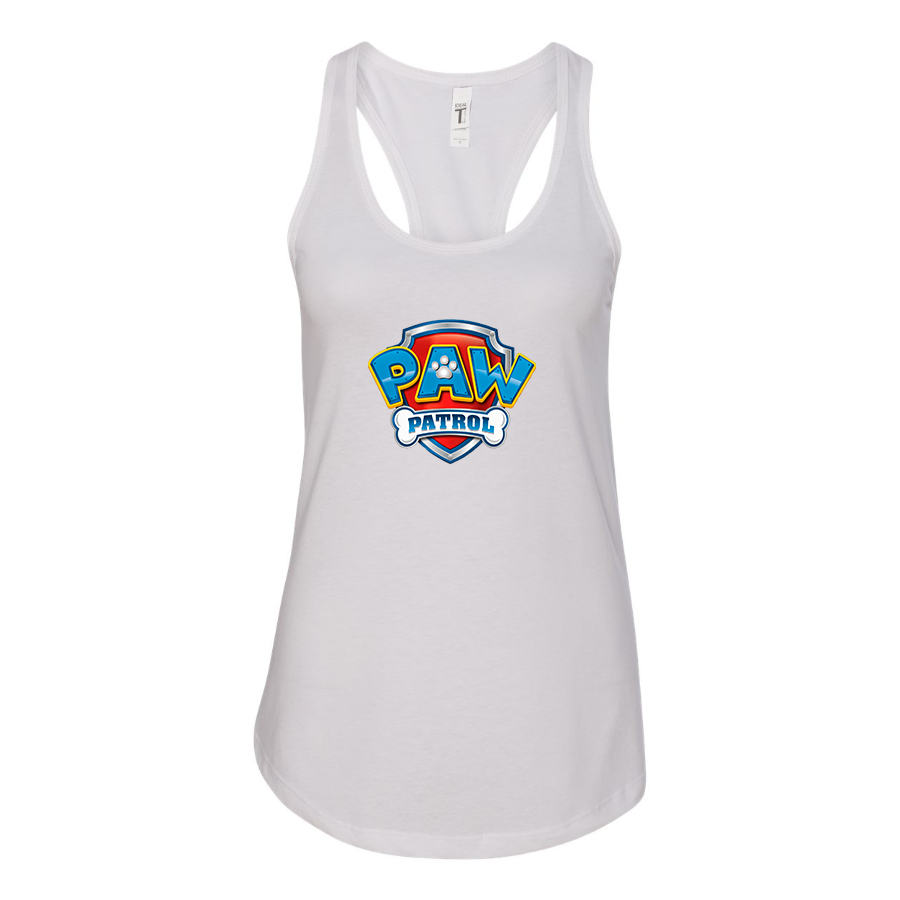 Women's Paw Patrol Cartoon Racerback Tank Top