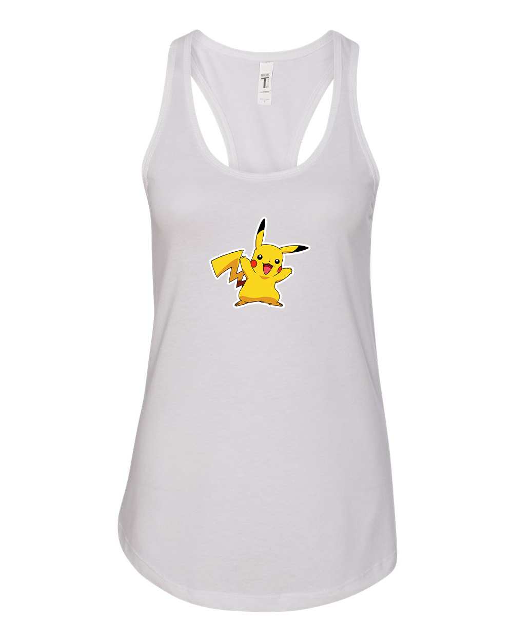 Women's Pikachu Cartoon Racerback Tank Top