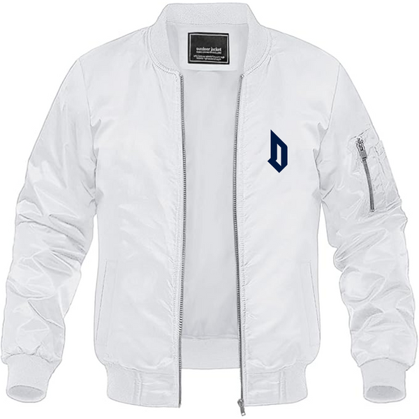 Men's  Duquesne Dukes Lightweight Bomber Jacket Windbreaker Softshell Varsity Jacket Coat
