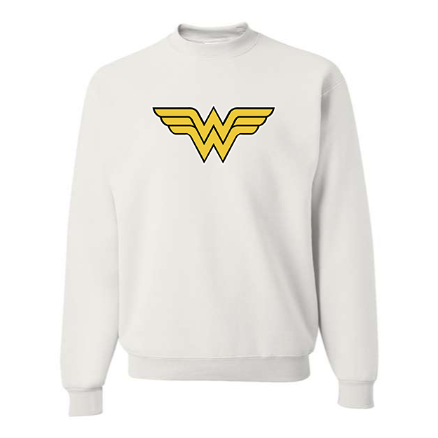 Men's Wonder Woman Superhero Crewneck Sweatshirt