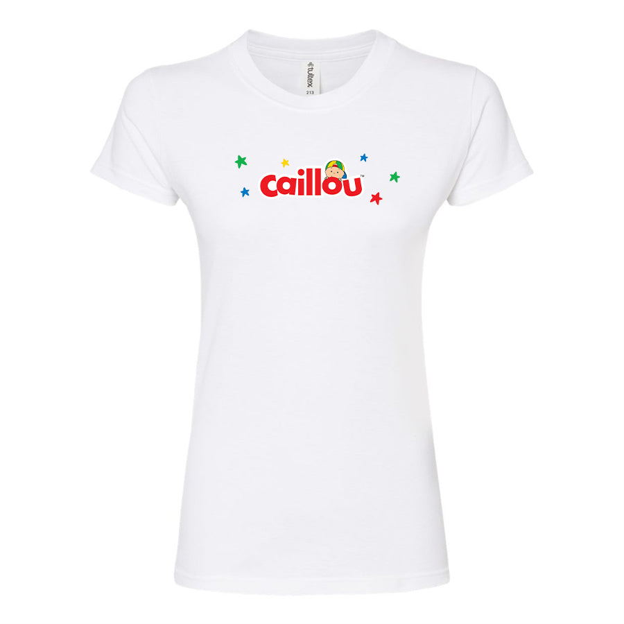 Women's Caillou Cartoons   Round Neck T-Shirt