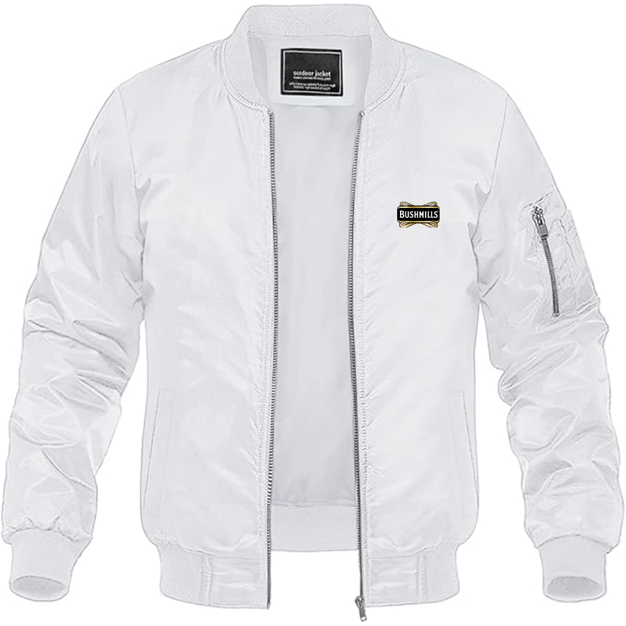 Men's Bushmills Logo Lightweight Bomber Jacket