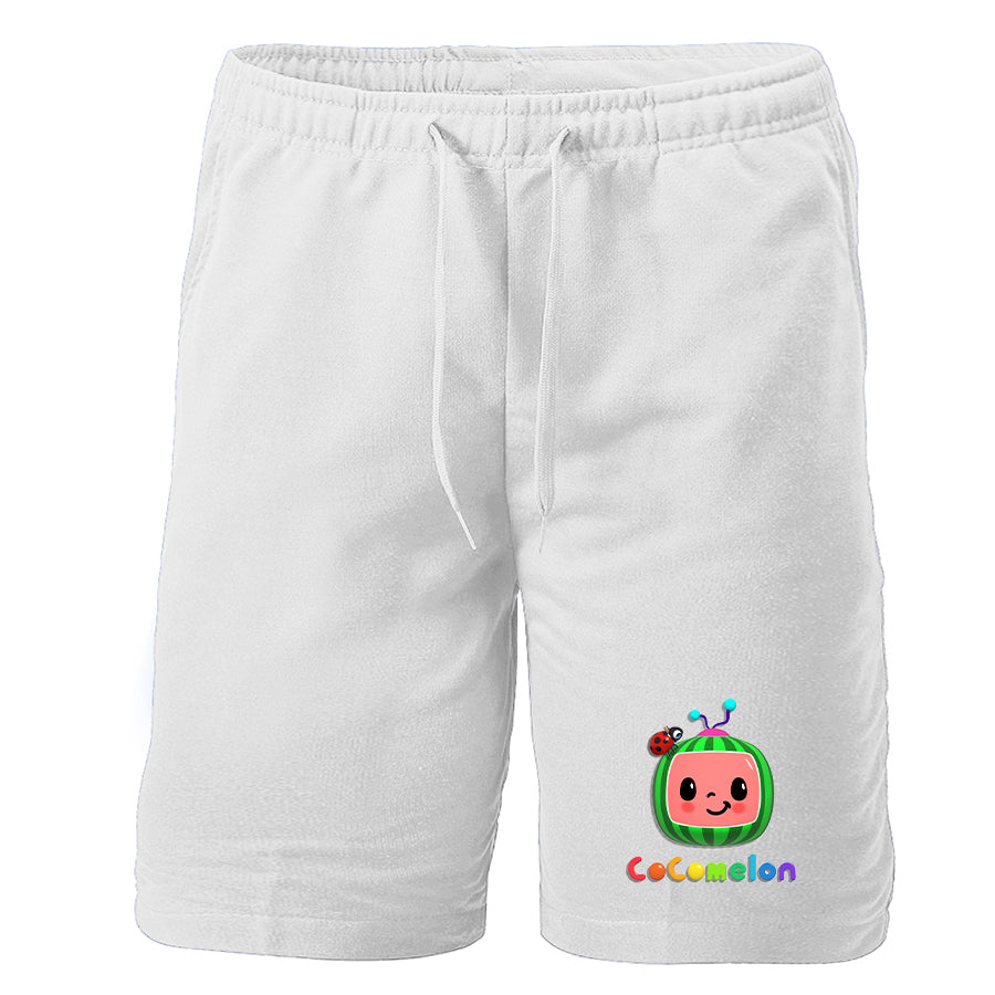 Men's Cocomelon Cartoon Athletic Fleece Shorts