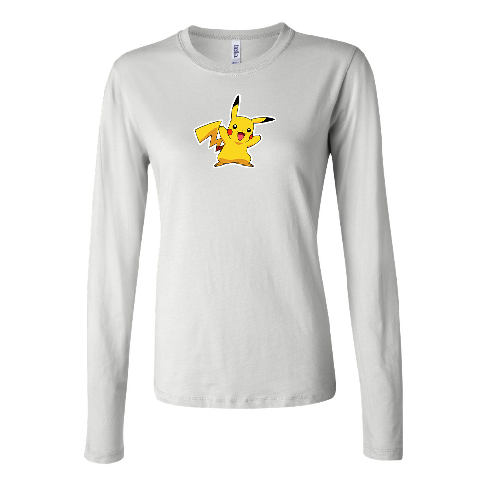 Women's Pikachu Cartoon Long Sleeve T-Shirt