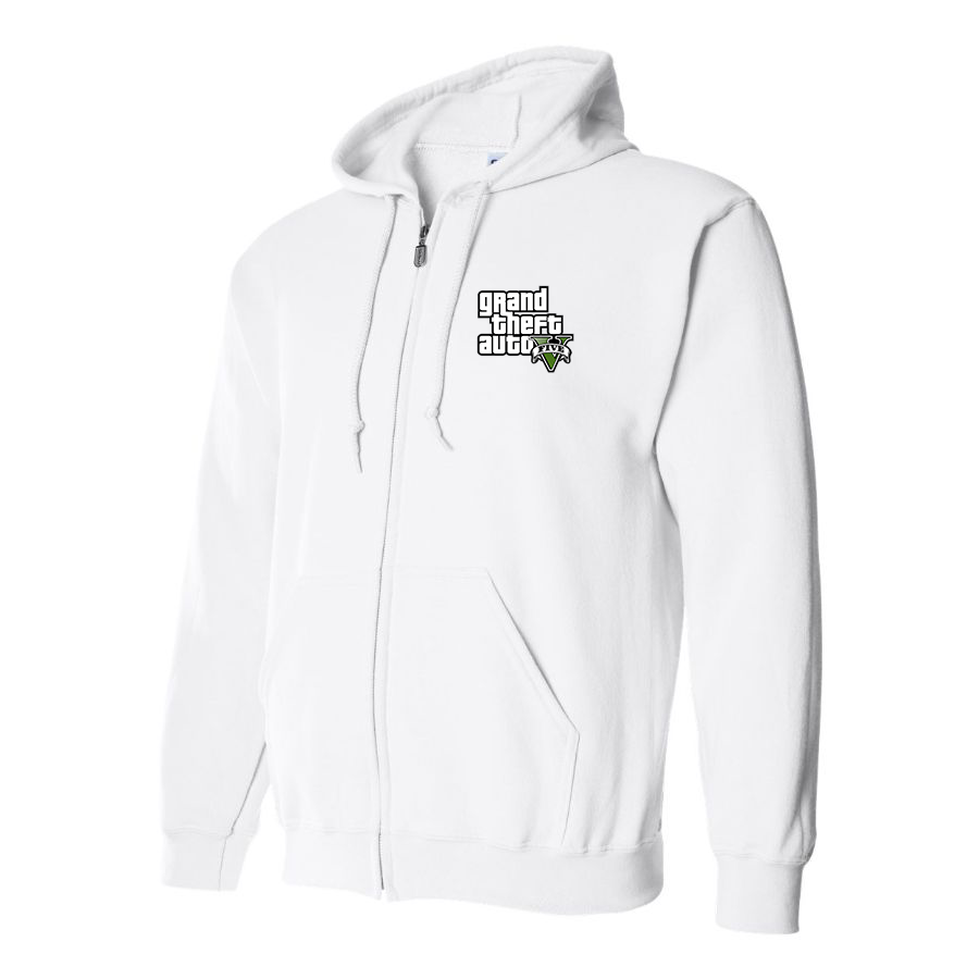 Men's GTA 5 Grand Theft Auto V Zipper Hoodie Game