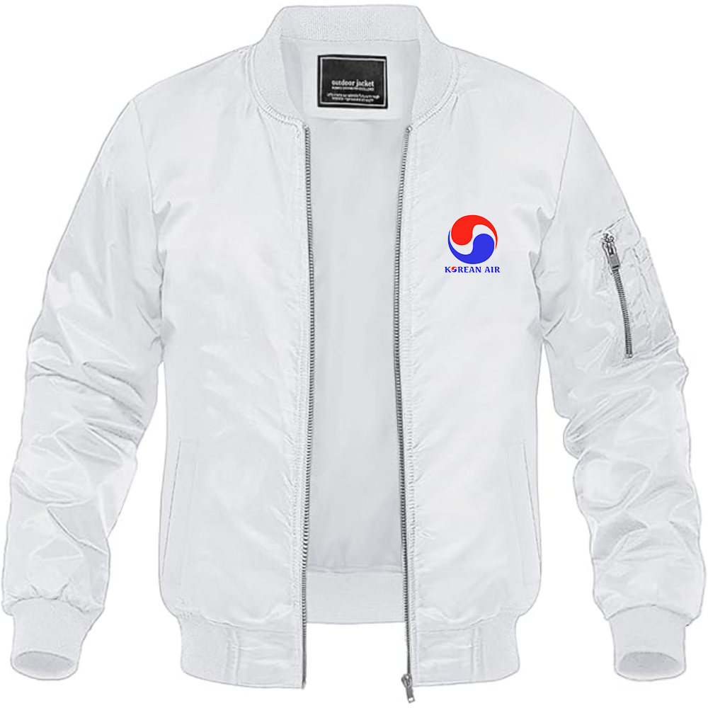 Men's Korean Air Logo Lightweight Bomber Jacket