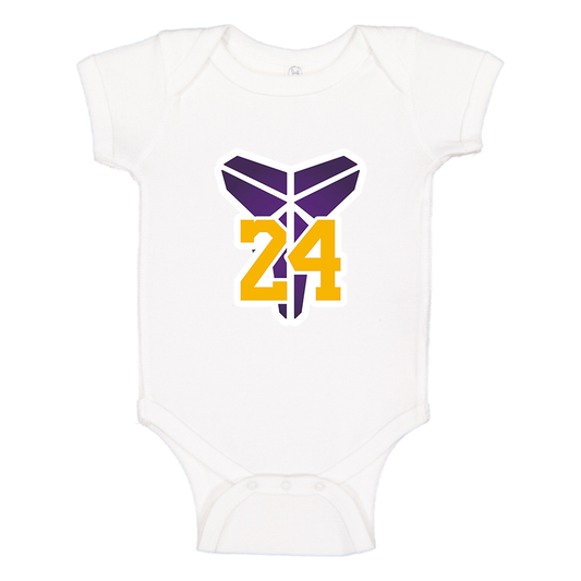 Kobe Bryant Mamba 24 Baby Romper Onesie