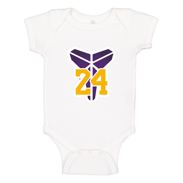 Kobe Bryant Mamba 24 Baby Romper Onesie