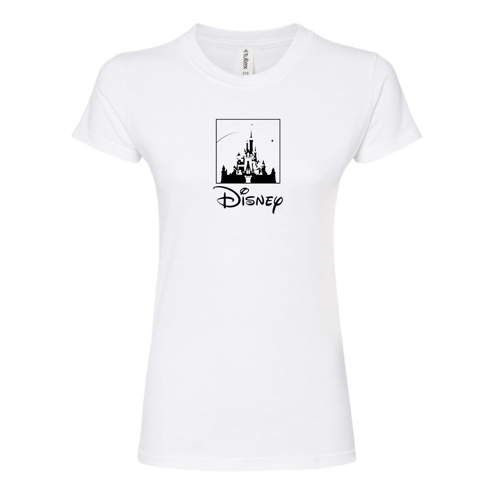 Women's Walt Disney Cartoon  Round Neck T-Shirt