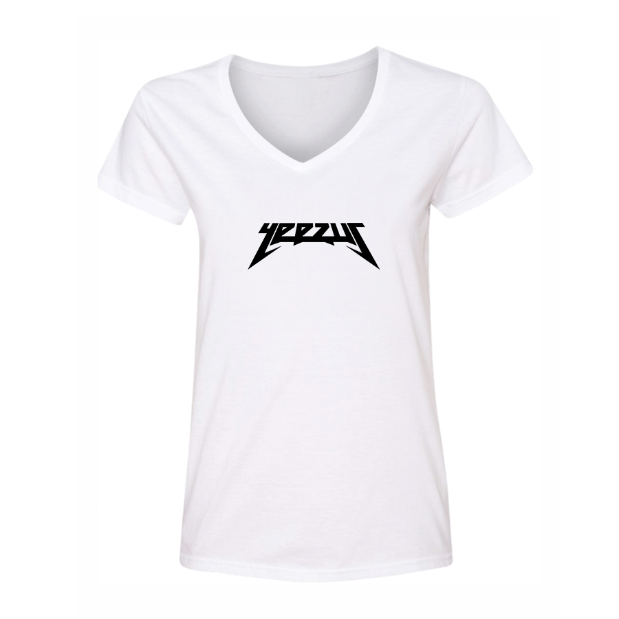 Women's Kanye West Yeezus Music V-Neck T-Shirt