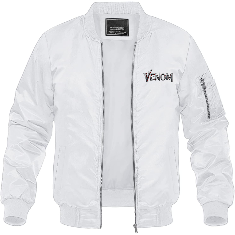 Men's Venom Movie Lightweight Bomber Jacket Windbreaker Softshell Varsity Jacket Coat