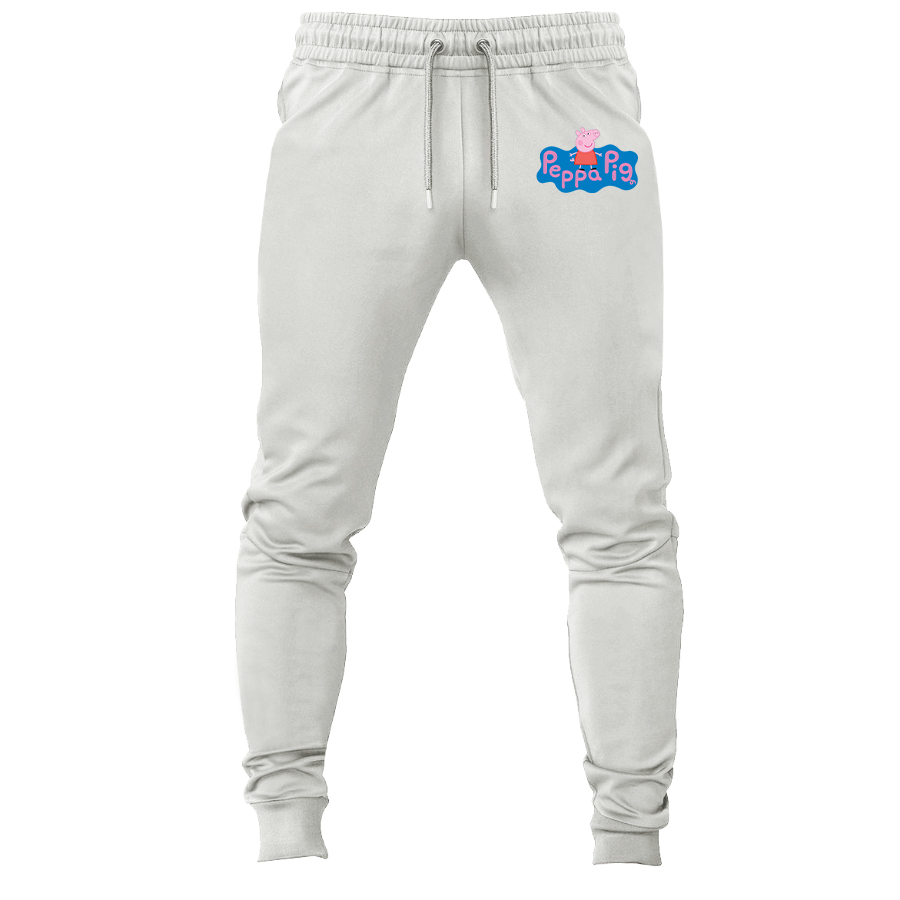 Men's Pegga Pig Cartoon Joggers Sweatpants