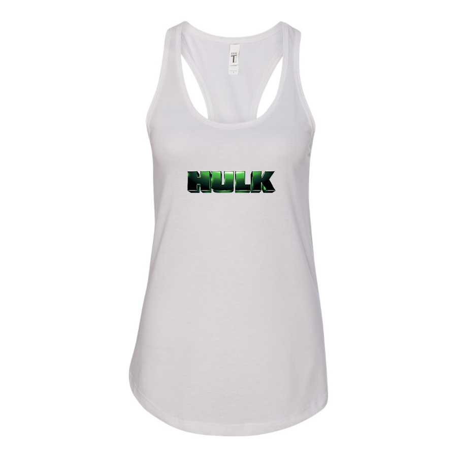 Women's The Hulk Marvel Superhero Racerback Tank Top