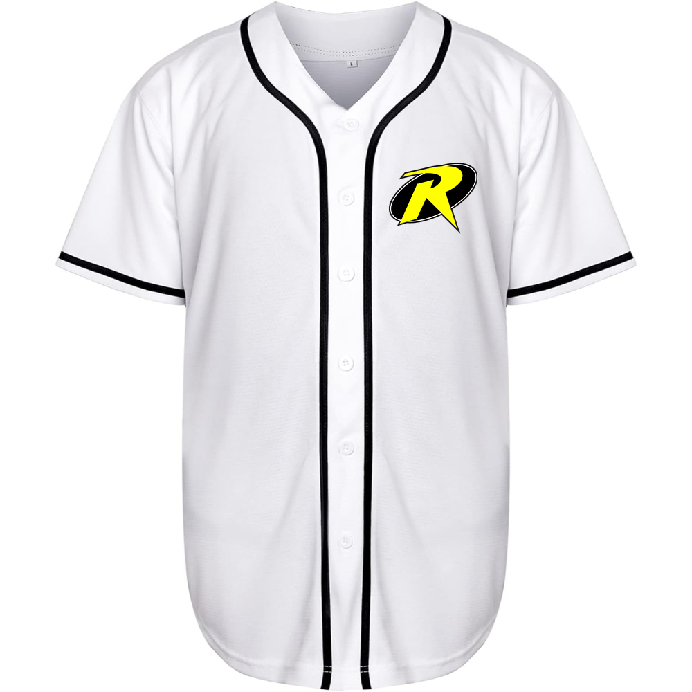 Men's Robin DC Comics Superhero Baseball Jersey