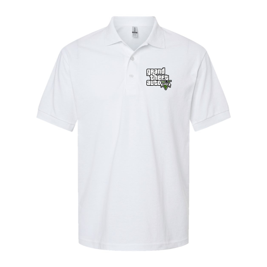 Men's GTA 5 Grand Theft Auto V Dry Blend Polo Game