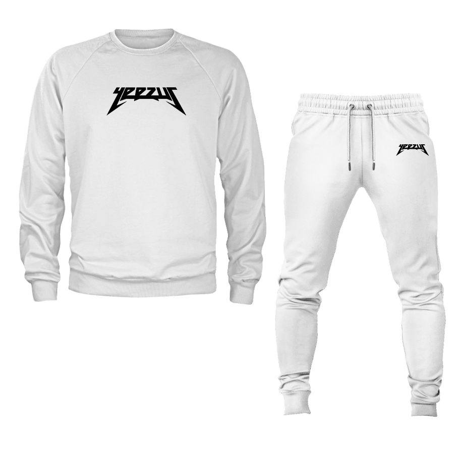 Men's Kanye West Yeezus Music Crewneck Sweatshirt Joggers Suit