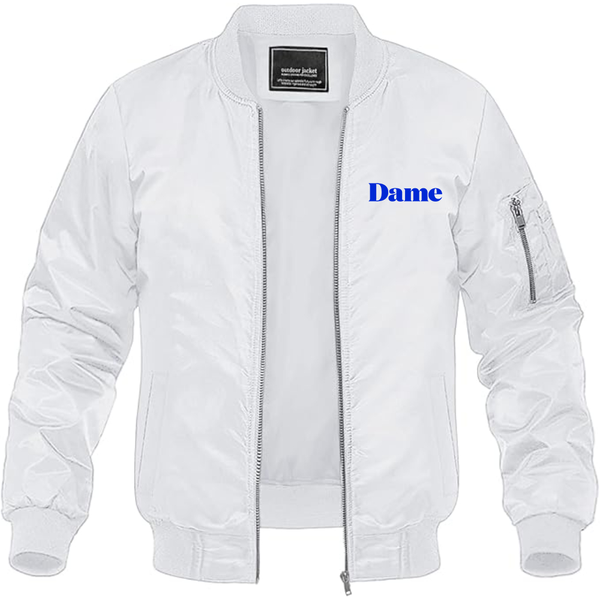 Men's  Dame Products    Lightweight Bomber Jacket Windbreaker Softshell Varsity Jacket Coat