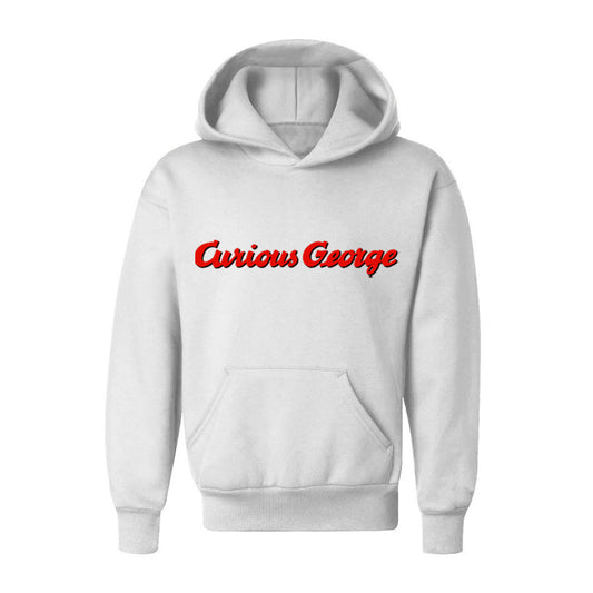 Youth Kids Curious George Cartoon Pullover Hoodie