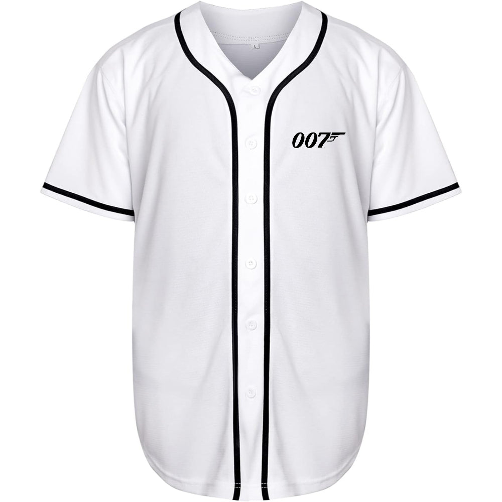 Men's 007 James Bond Movie Baseball Jersey