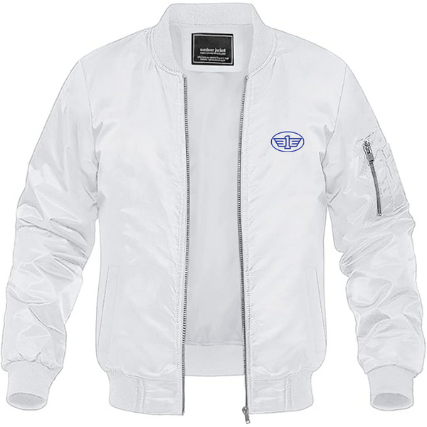 Men's FAW Logo Lightweight Bomber Jacket Windbreaker Softshell Varsity Jacket Coat