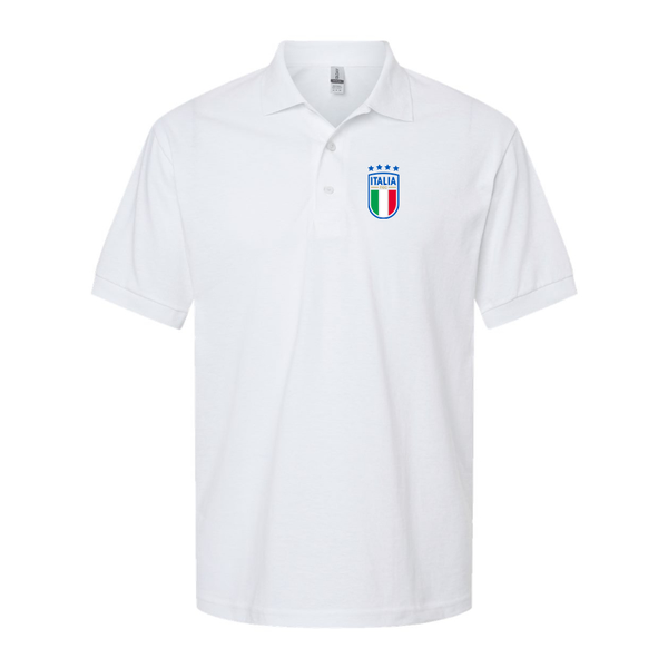 Men's Italy National Soccer Dry Blend Polo