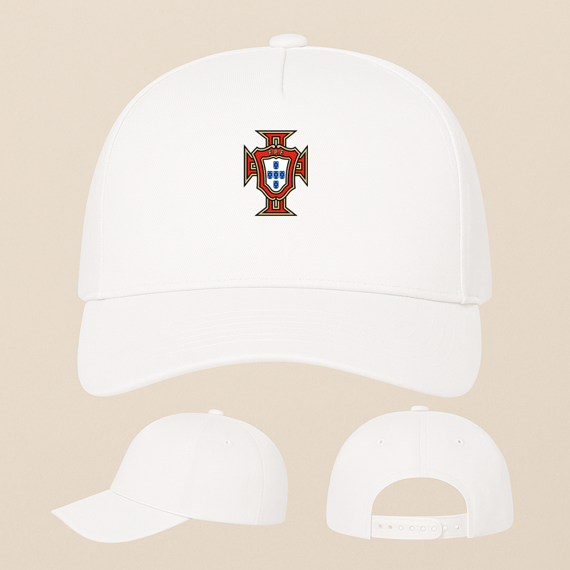 Portugal National Soccer Team Five Panel Twill Snapback Cap