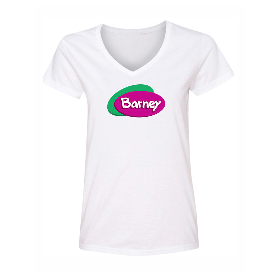 Women's Barney Show V-Neck T-Shirt