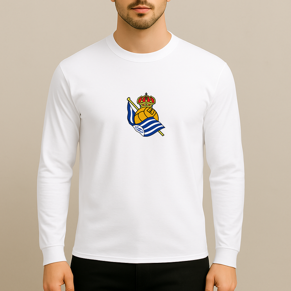 Men's Real Sociedad FC Long Sleeve T-Shirt
